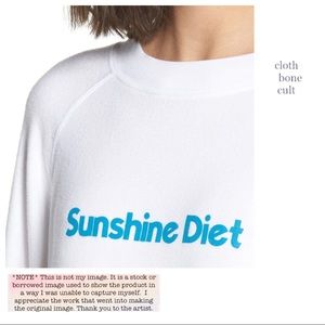✨NWT✨ WILDFOX💋🦊 “Sunshine Diet” BBJ SWEATSHIRT